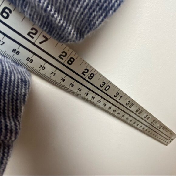 Anthropologie Deletta Pathed Seams Swing Top Heathered Grey Blue Size Medium M - Picture 10 of 10